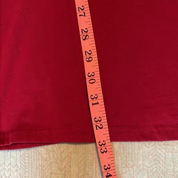 STYLEDOME criss-cross V neckline mini dress, soft & comfy, burgundy, size XXL - Picture 6 of 11